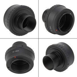 T2 Adapter Mft, T-Mount Adapter 1.25 Inch for DMC-FZ38, T-Ring Adapter for Celestron, 49 mm T-Ring Adapter, Telescope, T2-M4/3 Metal 1.25 Inch Adapter Ring for Telescopic Mount