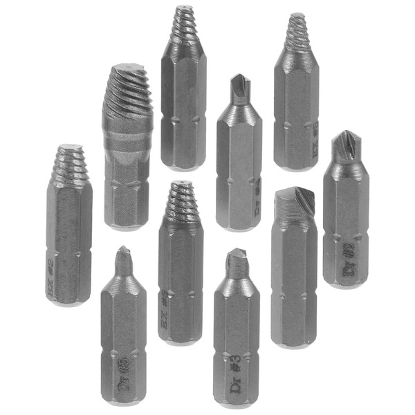 TEHAUX High Speed Screw Extractor Set Durable Stripped Screw Remover