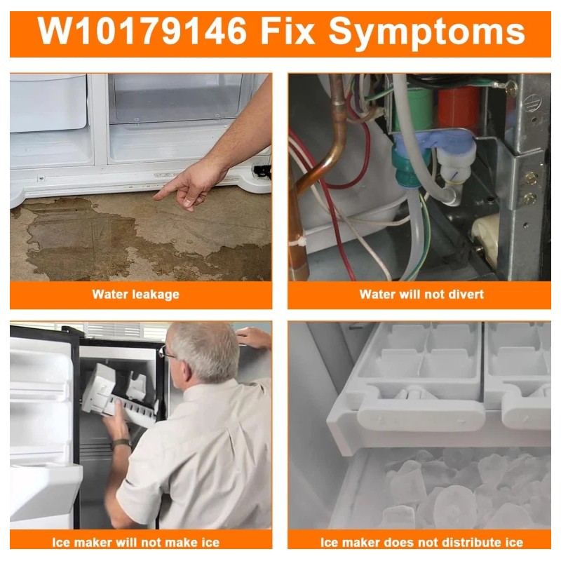 Ice Maker Water Valve Whirlpool Kenmore Coldspot Superba Refrigerator