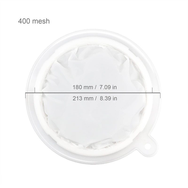8.25" 400 Nylon Fine Mesh Sediment Removal Wine Filter Strainer