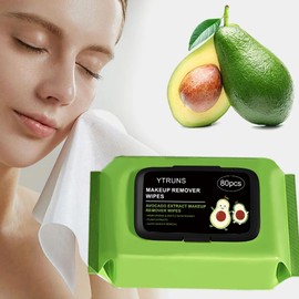 OKONOS 80 Pcs Avocado Makeup Remover Wipes Gentle Facial Cleansing Wipes for All Skin Types