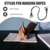 HOMSFOU 10 Pack Elastic Stylus Lanyard, Coil Spring Anti-Loss Strap