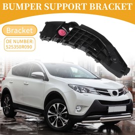 Partuto Bumper Support Bracket No.525350R090 - Right Passenger Side Bumper Bracket - for Toyota RAV4 2019-2024 ABS Plastic Black - 1 Pc
