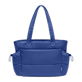 Tote Bag for Women Laptop Work Bags for Women with Zipper Lightweight Quilted Puffer Tote Bag for Travel, Teacher, Nurse