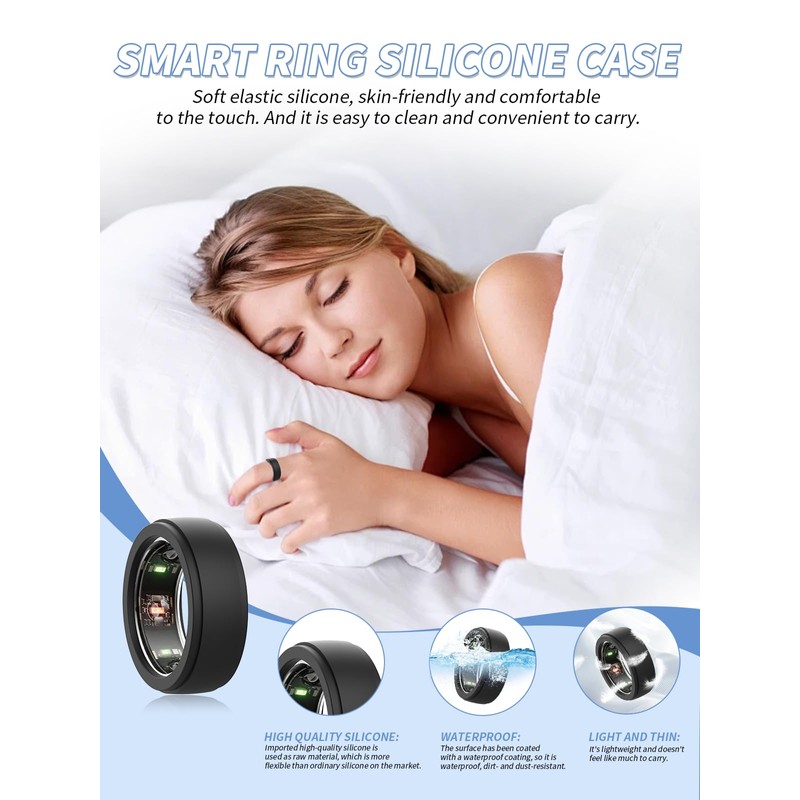 (4 Pack) Case for OURA Ring 4,Fit S size(6/7/8/9) -