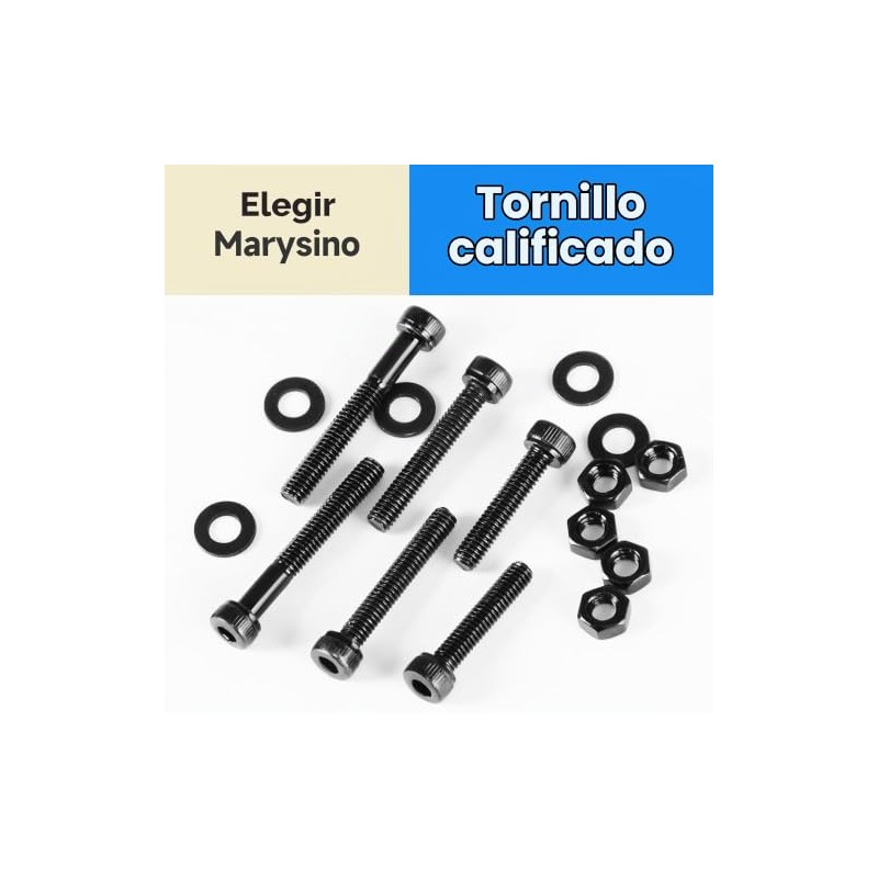 380 Piezas Tornillos M4, Kit Surtido de Tornillos Métricos de