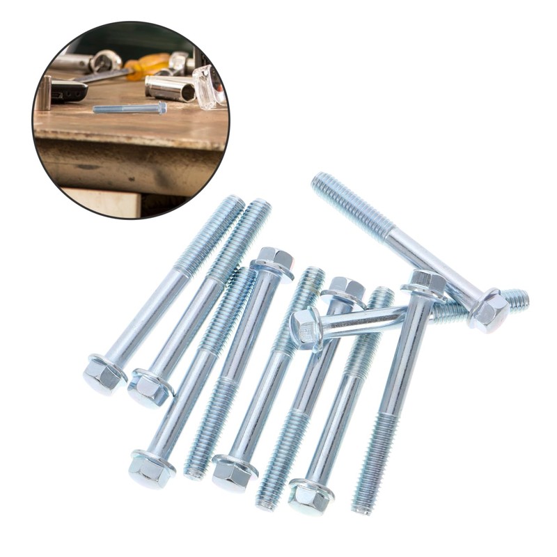 GLEAVI 10pcs Motorcycle Engine Mounting Screws and Bolts Set Engine