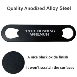 Ficero Barrel Bushing Wrench for 1911, Alloy Steel 1911 Tool for Breakdown, Cleaning, Repair and Gunsmithing