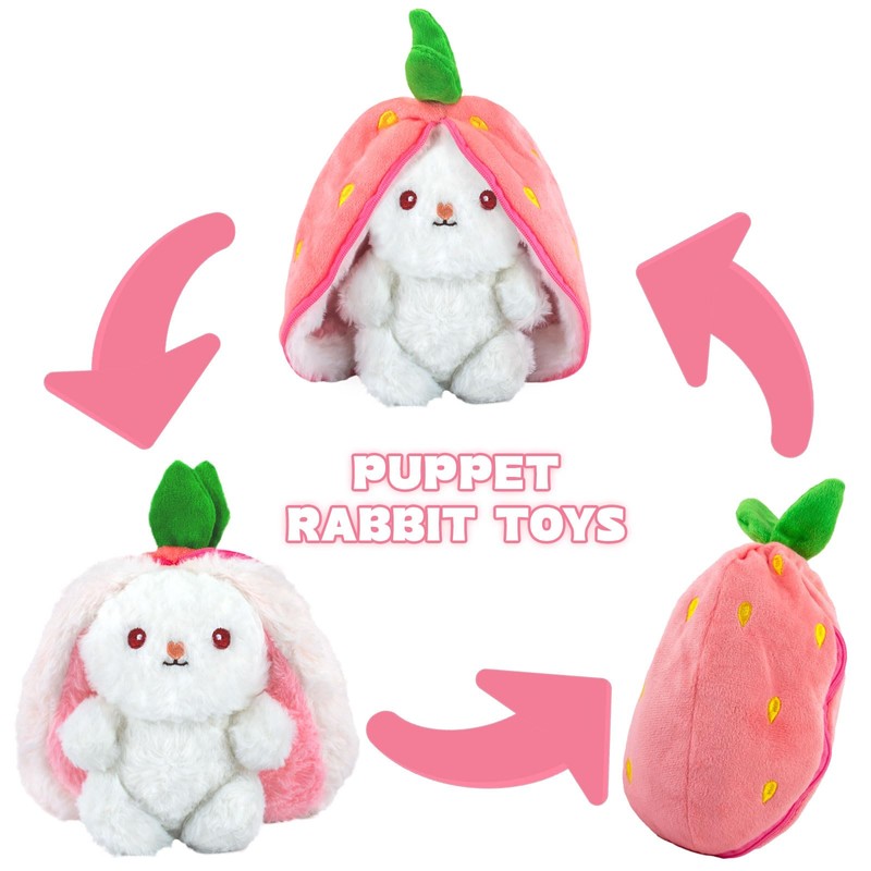 AWAVM 2025 New Rabbit Muppet Toys,Soft Plush Toy 25cm Carrot