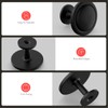 homdiy 10 Pack Matte Black Cabinet Knobs, Round Kitchen Drawer