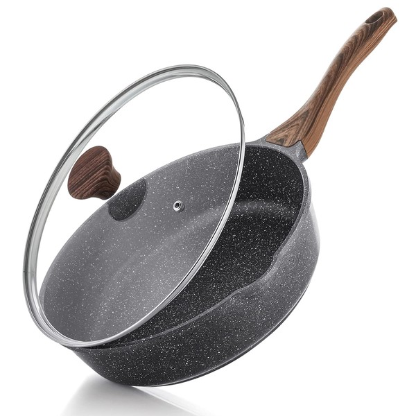 SENSARTE SENSARTE Nonstick Deep Frying Pan Skillet, 10/11/12-inch Saute Pan
