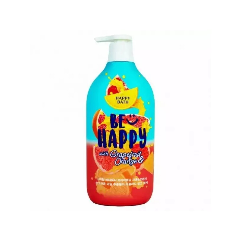 Happybath [해피바스] 스마일 바디워시 자몽 앤 오렌지 900g 2개 Happybath