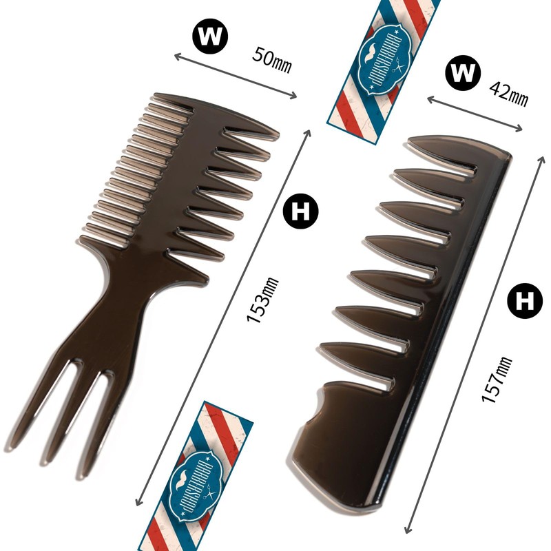 iMii Men's Comb Comb Pomade Gel Styling Mesh Comb Fade