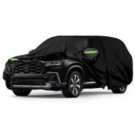 Waterproof Car Cover Compatible with 2002-2025 Honda Pilot, 210T All Weather Car Covers with Inner Cotton for Snow Rain Paint Protection (LX,Sport,EX-L, TrailSport,Touring,Elite)