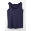 Cervin 100% Cotton Smooth Knit Bra Tank Top Navy LL