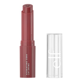 e.l.f. Hydrating Core Lip Shine, Conditioning & Nourishing Lip Balm, Sheer Color Tinted Chapstick, Happy, 0.09 Oz