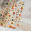 1 Sheets 5D Embossed Fall Nail Stickers for Nail Art