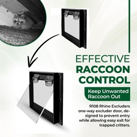 Raccoon One Way Door Excluder Wildlife - Live Trap Alternatives - Get Rid of Raccoons