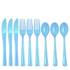 Light Blue Cutlery Combo 24 Count