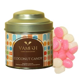 Premium Coconut Cream Candy – Sweet Tropical Coconut Flavor | No Artificial Ingredients | 8.82 oz Jar | Perfect for Gifting and Indulgence