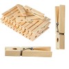 24 x Wooden Clothes Pegs Durable Eco-Friendly Clothes Pegs for