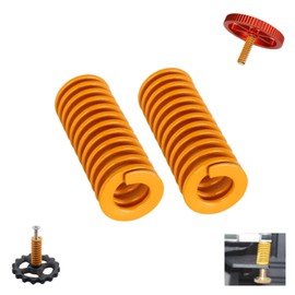 4pcs Yellow Leveling Spring 3D Printer Parts 10 * 25MM Heatbed Leveling Compatible with CR10 Reprap Ender 3 Anet A8 Hot Bed 3D Printer (Color : 10PCS)
