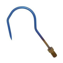 64 Titanium Medium Triangular Pyramid Gaff, Deep Piercing Type, Anodized, Rainbow Shine, Ultra Light, 6.5 oz (185 g)