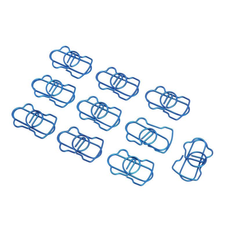 100PCS Metal Paper Clip Multifunctional Electroplating Process Prevent Slip Exquisite