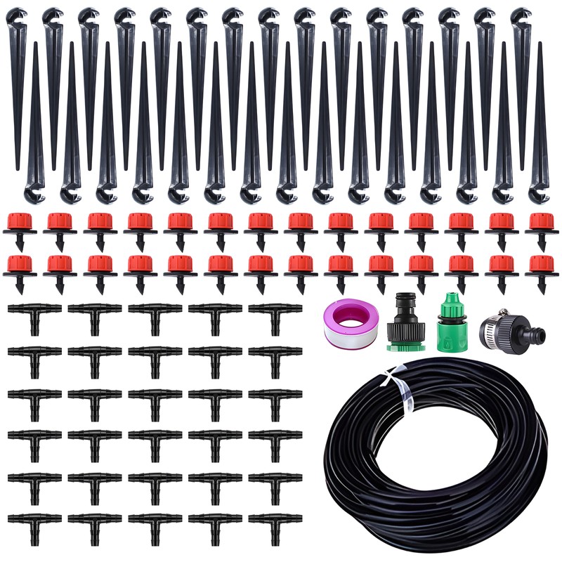 Automatic Drip Irrigation Kits for Garden 25m/82FT Automatic Garden Watering