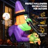 Solpex Halloween Inflatable Decoration, Inflatable Witch decoration with Pumpkin, 135cm/