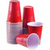 Efforias 50 X 16oz Red Party Cups for Christmas, Garden