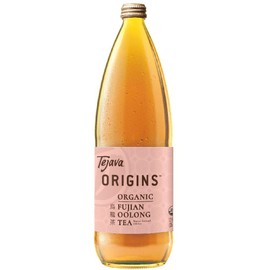 Tejava Origins Fujian Oolong Iced Tea, 12 Pack, 1 Liter Glass Bottles, Unsweetened, USDA Organic, Non-GMO, Kosher, No Sugar or Sweeteners, Brewed in Small Batches