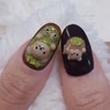 Dujjoni Bear handmade nail tip - Petit Round / 두쫀이