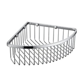 GORDEE Bathroom Shower Caddy Corner Shelf Basket, Ultra Sturdy Rust-Proof Stainless Steel Bathroom Shelf Organizer Shampoo Holder, Wall Mounted Storage Rack for Bathroom Kitchen, Polished Chrome