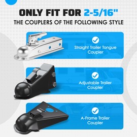 FORZEEY Trailer Coupler Lock only for 2-5/16" Ball Coupler Heavy Duty Anti-Theft Hitch Locks