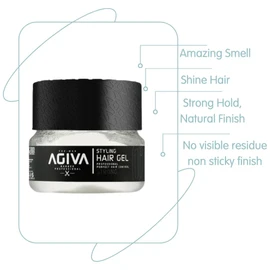 Generic Hair Styling Gel 02 Ultra Strong Wet Look 7oz, White