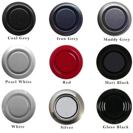 Dolphin Automotive DMS400 Micro Size Reverse Parking Sensors - 4 Rear Sensors With Audio Alerts - Auto Express Award Winning Brand In 9 Colours (Matt Black)