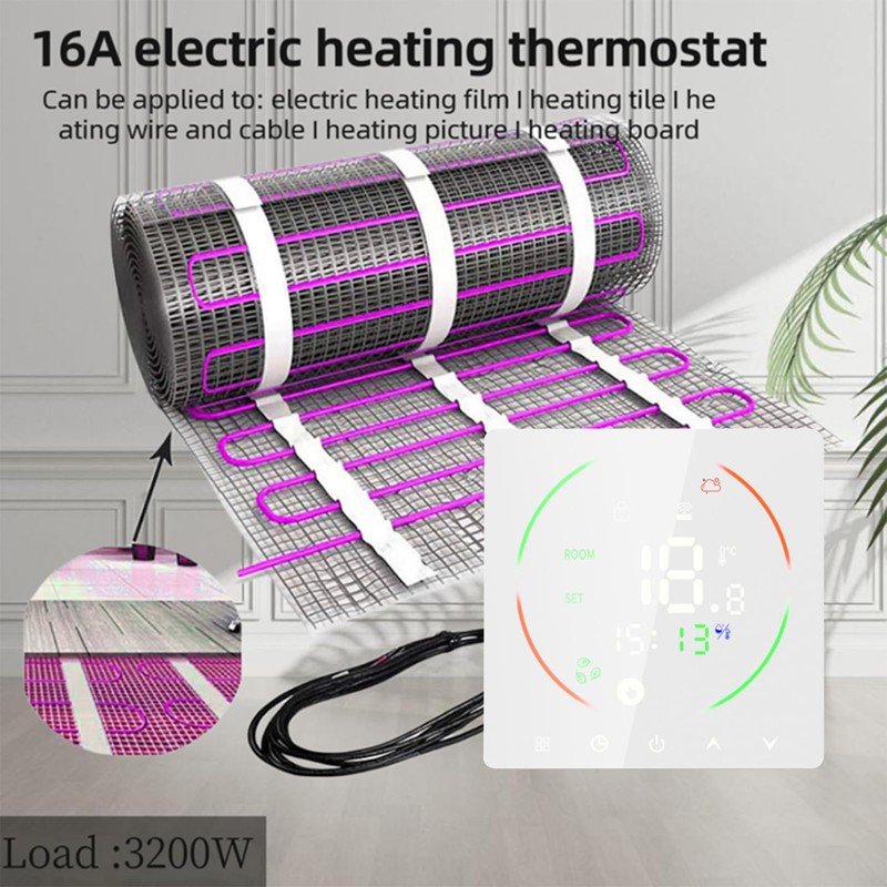 Lithomy 16A Smart WiFi Thermostat for Electric Floor Heating Home
