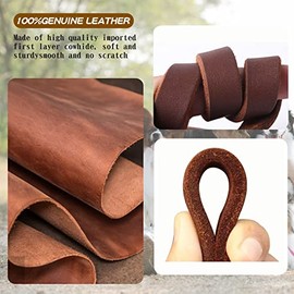 Correa De Cuero Para Perro De 6 Pies X 3/4 Pulgadas, Correa De Entrenamiento Para Perros Trenzada De Cuero Genuino Resistente Y Resistente, Correa De Cuero Suave Y Cómoda Para Perros Grandes