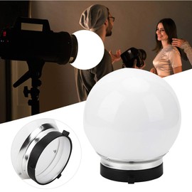 Acouto 15cm Soft Light Ball for Bowens Mount General Flash Lampshade Speedlight Diffuser Photography Accessory White Translucent