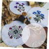 Gatuida 20PCS DIY Round Plastic Mesh Grid Plate for Cross