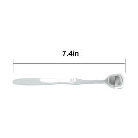 DR PERFECT Soft Tongue Brush Scraper Cleaner Helps Fight Bad Breath Clean Your Tongue Without Hurt Pack Of 4 (Gray)