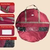 Wreath Storage Container - Canvas Bag with Clear Window and