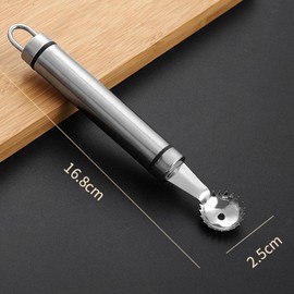 Stainless Steel Strawberry Huller and Tomato Stem Corer Tool Multi-Function Stainless Corer and Pitter Remover for Strawberry Gadgets Kitchen Tool Blade Craft Fruit Tools