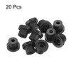 sourcing map 20Pcs T Shape Rubber Grommet Mount Dia 5.5mm