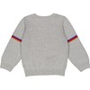 Fred's World by Green Cotton Knit Jacquard Sweater, grey melange