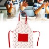 Cotton Pinafore, Cooking Apron Strawberry Pattern Breathable Reasonable Size with