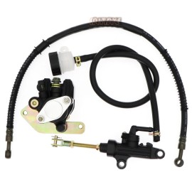 Altaye Rear Brake Master Cylinder Caliper & Hose Assy for Yamaha Warrior 350 YFM350X