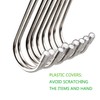 Evob 20 Pack 3.4" S Shaped Hooks Stainless Steel Metal