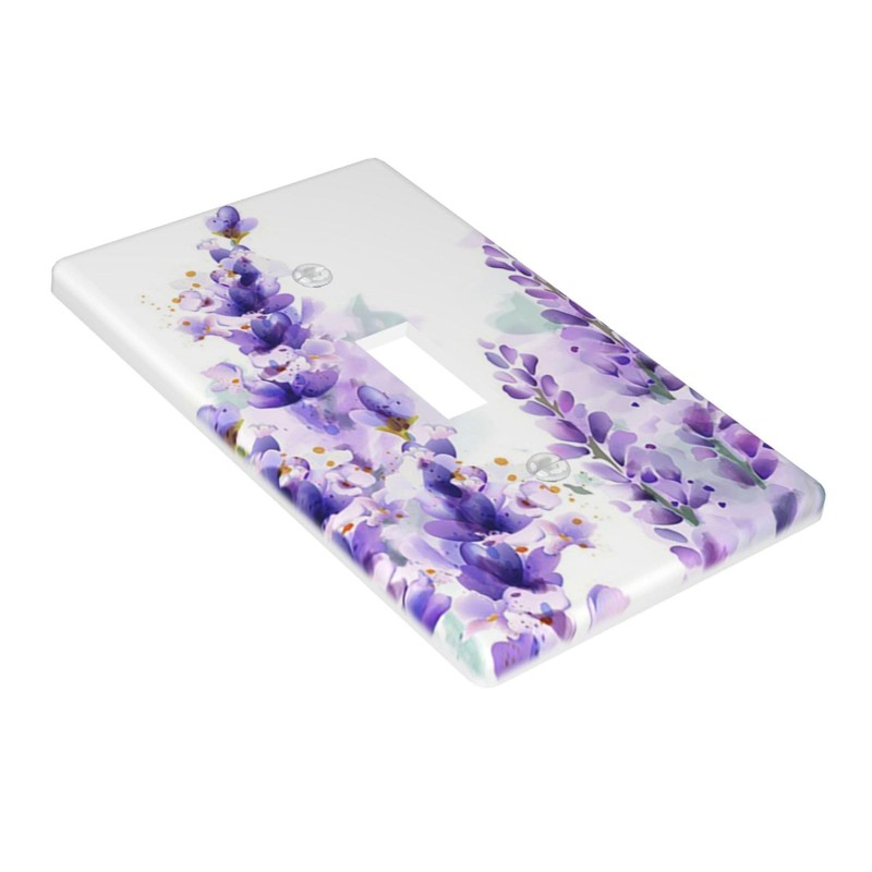Lavender Light Switch Cover Decorative Single Toggle Wall Plate Outlet